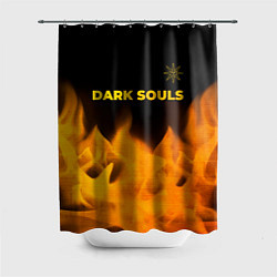 Шторка для душа Dark Souls - gold gradient посередине, цвет: 3D-принт