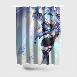 Шторка для душа Genshin Impact Эола Меч, цвет: 3D-принт