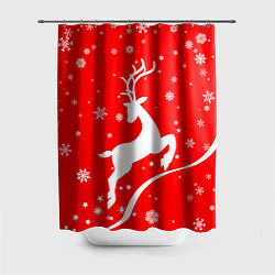 Шторка для ванной Christmas deer