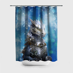 Шторка для ванной Зимний дракон