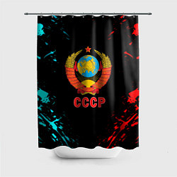 Шторка для ванной Моя страна СССР краски