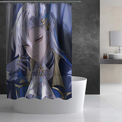 Шторка для душа Genshin Impact Neuvillette, цвет: 3D-принт — фото 2