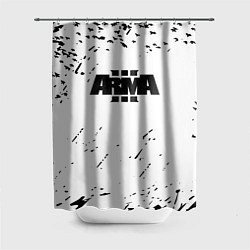 Шторка для ванной Arma 3 брызги красок экшен