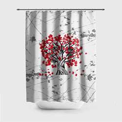 Шторка для ванной Цветущее дерево