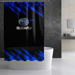 Шторка для душа Subaru текстура авто, цвет: 3D-принт — фото 2