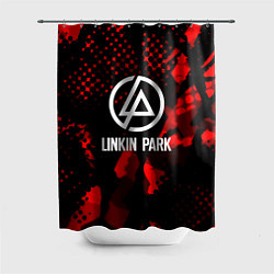 Шторка для душа Linkin park краски текстуры, цвет: 3D-принт