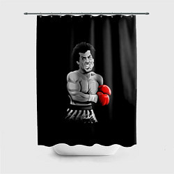 Шторка для душа Rocky Balboa, цвет: 3D-принт