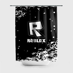 Шторка для душа Roblox белая краска, цвет: 3D-принт