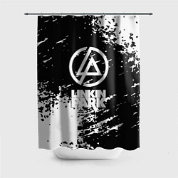 Шторка для душа Linkin park logo краски текстура, цвет: 3D-принт
