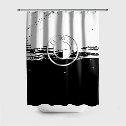 Шторка для ванной BMW краски текстура чернобелый
