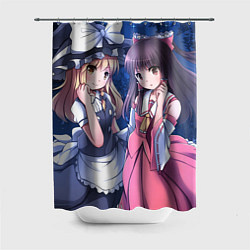 Шторка для душа Touhou Project Reimu and Marisa, цвет: 3D-принт