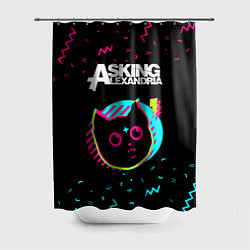Шторка для ванной Asking Alexandria - rock star cat