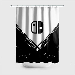 Шторка для душа Nintendo краски лого, цвет: 3D-принт