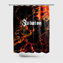 Шторка для душа Sabaton red lava, цвет: 3D-принт