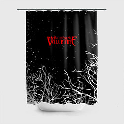 Шторка для душа Bullet for my valentine rock music, цвет: 3D-принт