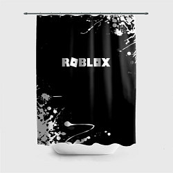 Шторка для душа Roblox текстура краски белые, цвет: 3D-принт