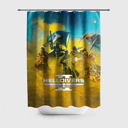 Шторка для душа Helldivers 2: Confrontation, цвет: 3D-принт