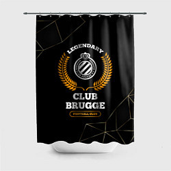 Шторка для ванной Лого Club Brugge и надпись legendary football club