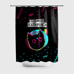 Шторка для ванной Five Finger Death Punch - rock star cat