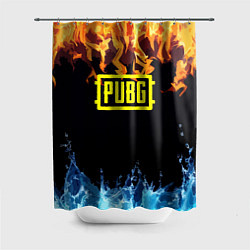 Шторка для душа PUBG online битва огня и льда, цвет: 3D-принт