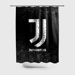 Шторка для ванной Juventus с потертостями на темном фоне