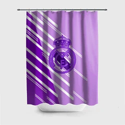 Шторка для душа Real Madrid текстура фк, цвет: 3D-принт