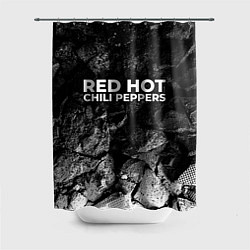 Шторка для душа Red Hot Chili Peppers black graphite, цвет: 3D-принт
