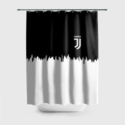 Шторка для душа Juventus белый огонь текстура, цвет: 3D-принт