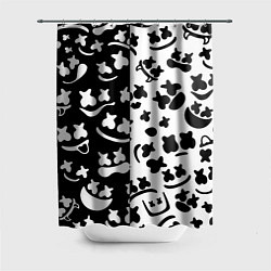 Шторка для ванной Marshmello music pattern