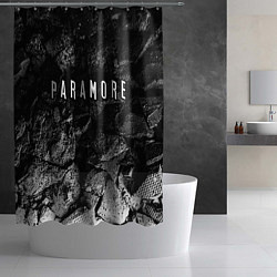 Шторка для душа Paramore black graphite, цвет: 3D-принт — фото 2