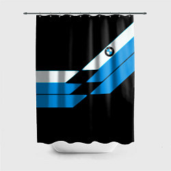 Шторка для ванной BMW sport geometry blu
