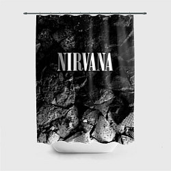 Шторка для душа Nirvana black graphite, цвет: 3D-принт