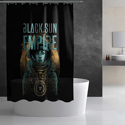 Шторка для душа Black sun empire - neurofunk, цвет: 3D-принт — фото 2