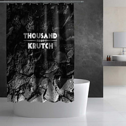 Шторка для душа Thousand Foot Krutch black graphite, цвет: 3D-принт — фото 2