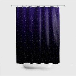 Шторка для душа Градиент ночной фиолетово-чёрный, цвет: 3D-принт