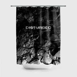 Шторка для ванной Disturbed black graphite