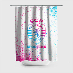 Шторка для ванной Sporting neon gradient style