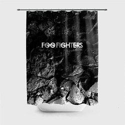 Шторка для душа Foo Fighters black graphite, цвет: 3D-принт