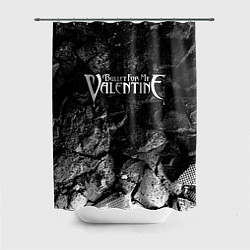 Шторка для душа Bullet For My Valentine black graphite, цвет: 3D-принт