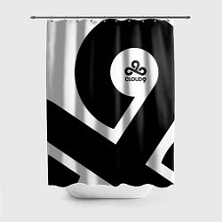 Шторка для ванной Cloud9 - black and white