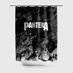Шторка для душа Pantera black graphite, цвет: 3D-принт