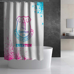 Шторка для душа Everton neon gradient style, цвет: 3D-принт — фото 2