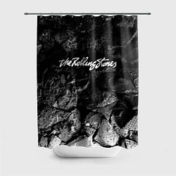 Шторка для душа Rolling Stones black graphite, цвет: 3D-принт