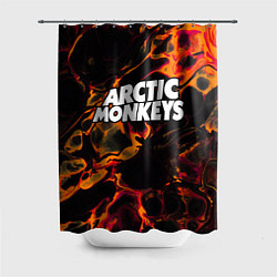 Шторка для ванной Arctic Monkeys red lava