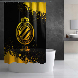 Шторка для душа Club Brugge - gold gradient, цвет: 3D-принт — фото 2