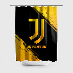 Шторка для душа Juventus - gold gradient, цвет: 3D-принт