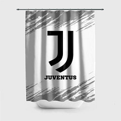 Шторка для душа Juventus sport на светлом фоне, цвет: 3D-принт