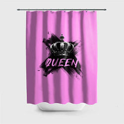 Шторка для душа Королева - корона, цвет: 3D-принт