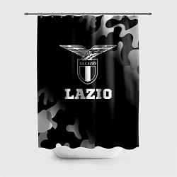 Шторка для душа Lazio sport на темном фоне, цвет: 3D-принт