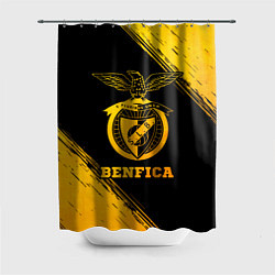 Шторка для душа Benfica - gold gradient, цвет: 3D-принт